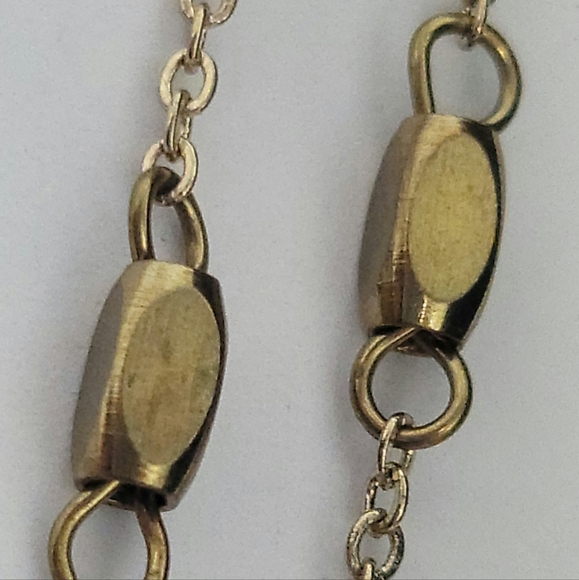 23" Natural Stone Look Necklace w/Beaded Chain and Tassel Detail - Picture 4 of 14